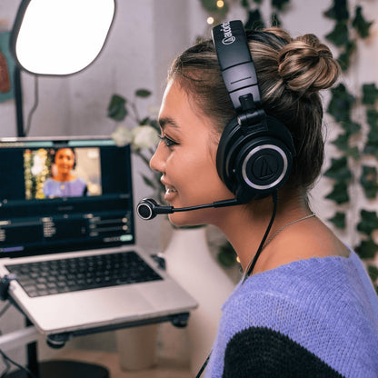 Audio-Technica ATH-M50xSTS StreamSet Streaming Headset lifestyle 1