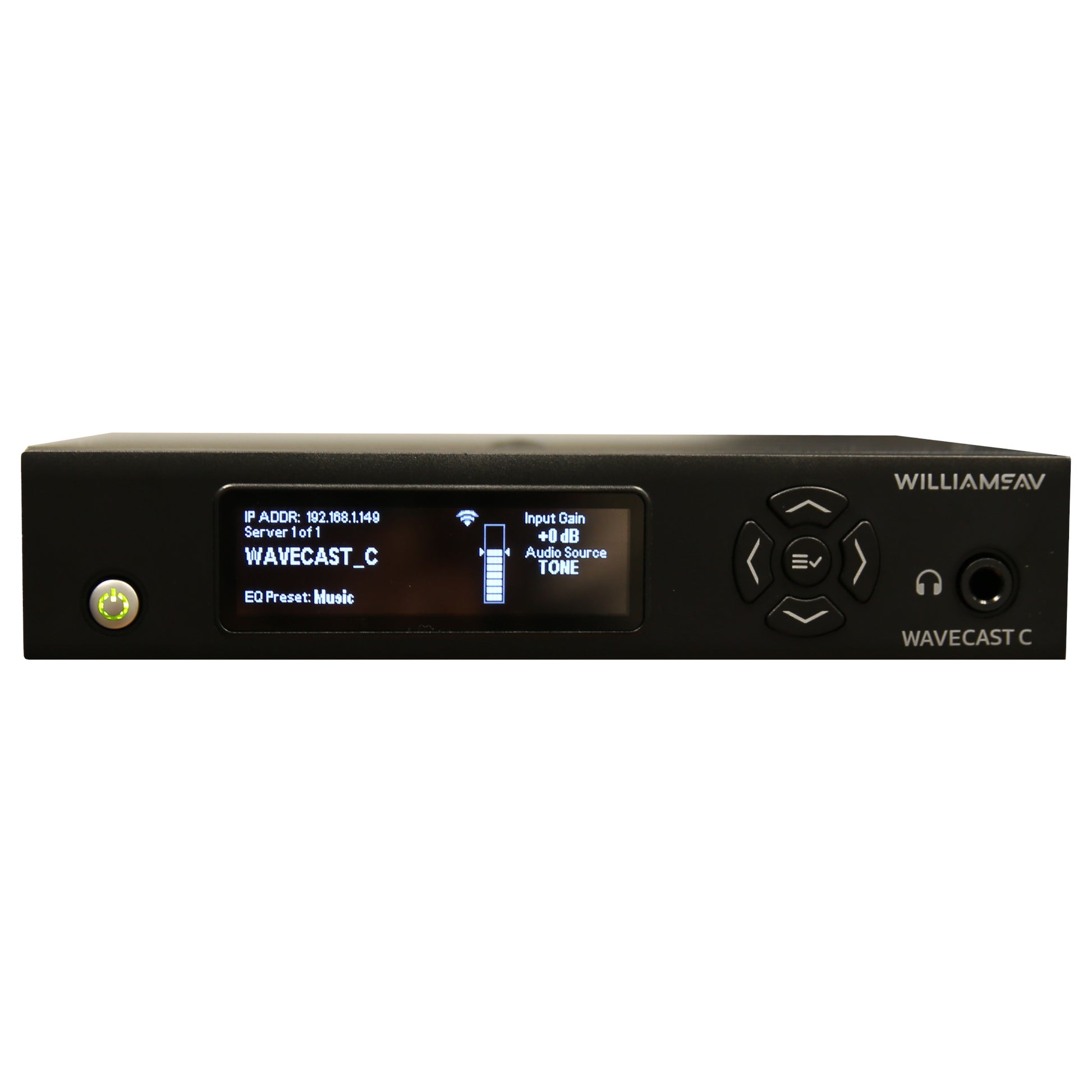 Williams AV WaveCAST C Single Channel WiFi Audio Streaming System back