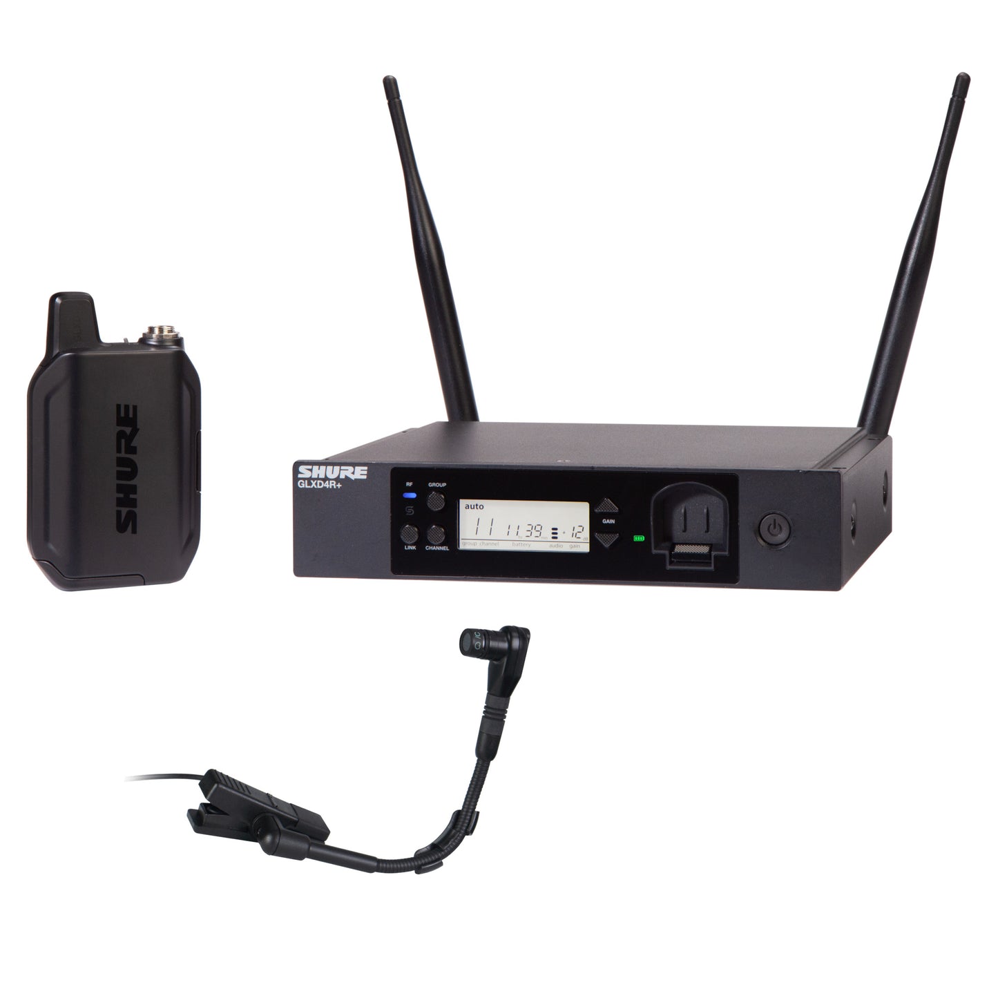 Shure GLXD14R+/B98 Dual Band Wireless Instrument Microphone System