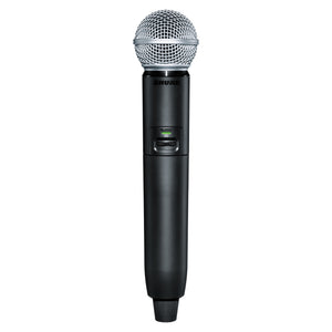 Shure GLXD24+/SM58 Dual Band Wireless Handheld Microphone System for church vocals