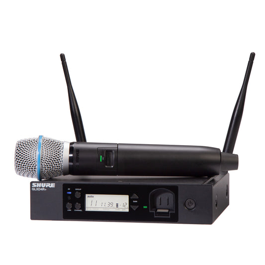 Shure GLXD24R+/B87A Dual Band Wireless Handheld Microphone System
