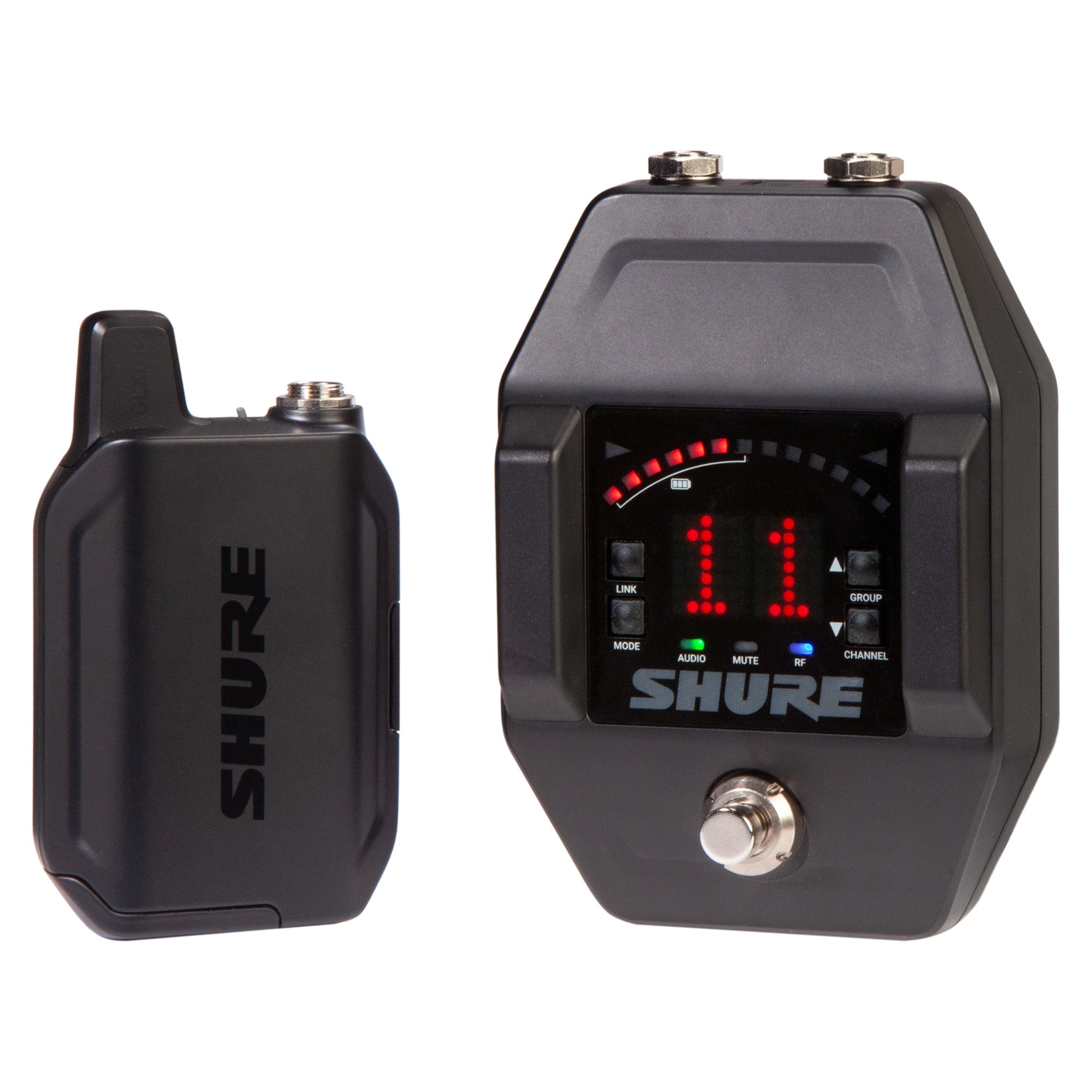 Shure GLXD16+ Dual Band Wireless Guitar Pedal System – SoundPro