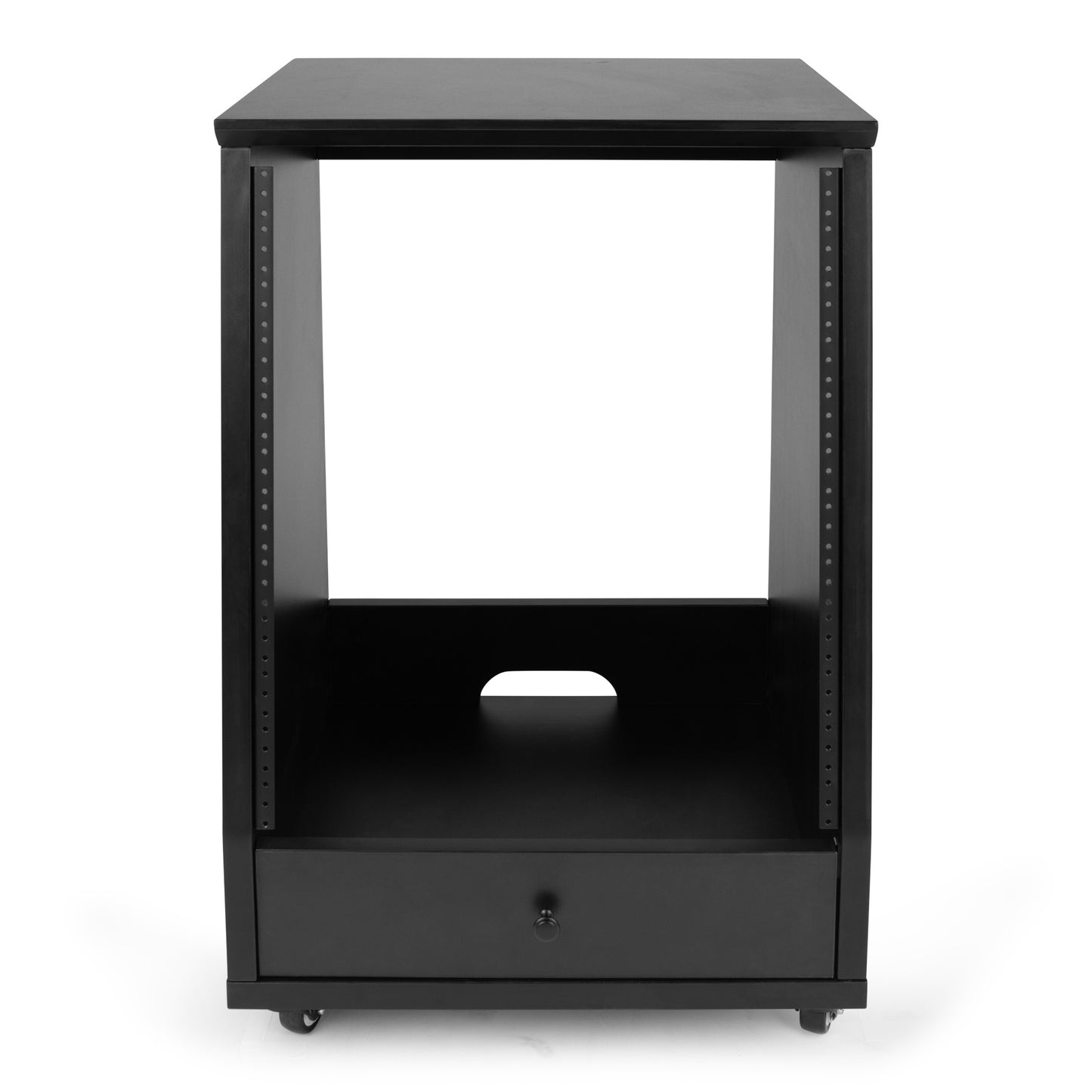 Gator GFW-ELITESTUDIORK12-BLK Frameworks Elite Angled 12U Studio Rack | Black