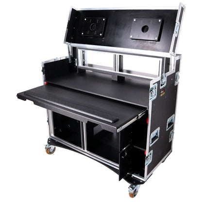 137388_ProX-Mobile-AV-Broadcasting-Workstation-Case-Portable-Rack-Desk-_-2x4U-Top-+-2x12U-Bottom-_-Silver_Black_ALT01sqr