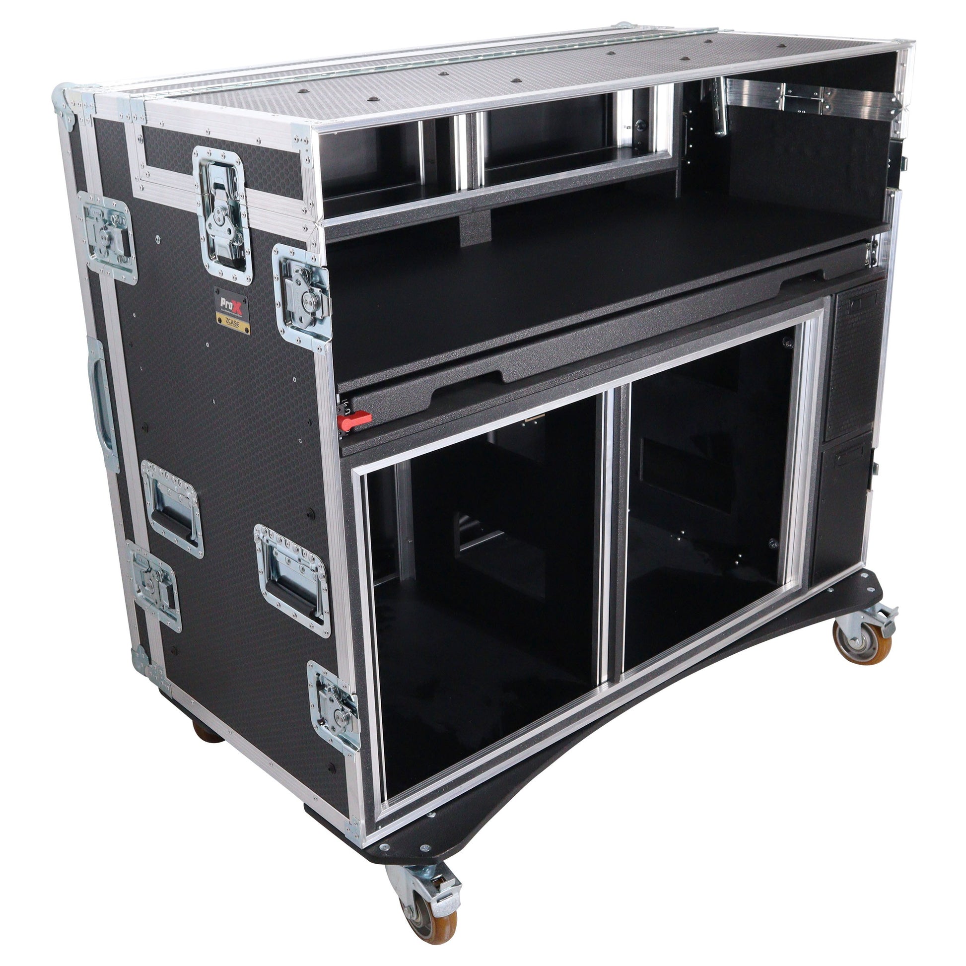 137388_ProX-Mobile-AV-Broadcasting-Workstation-Case-Portable-Rack-Desk-_-2x4U-Top-+-2x12U-Bottom-_-Silver_Black_ALT05sqr