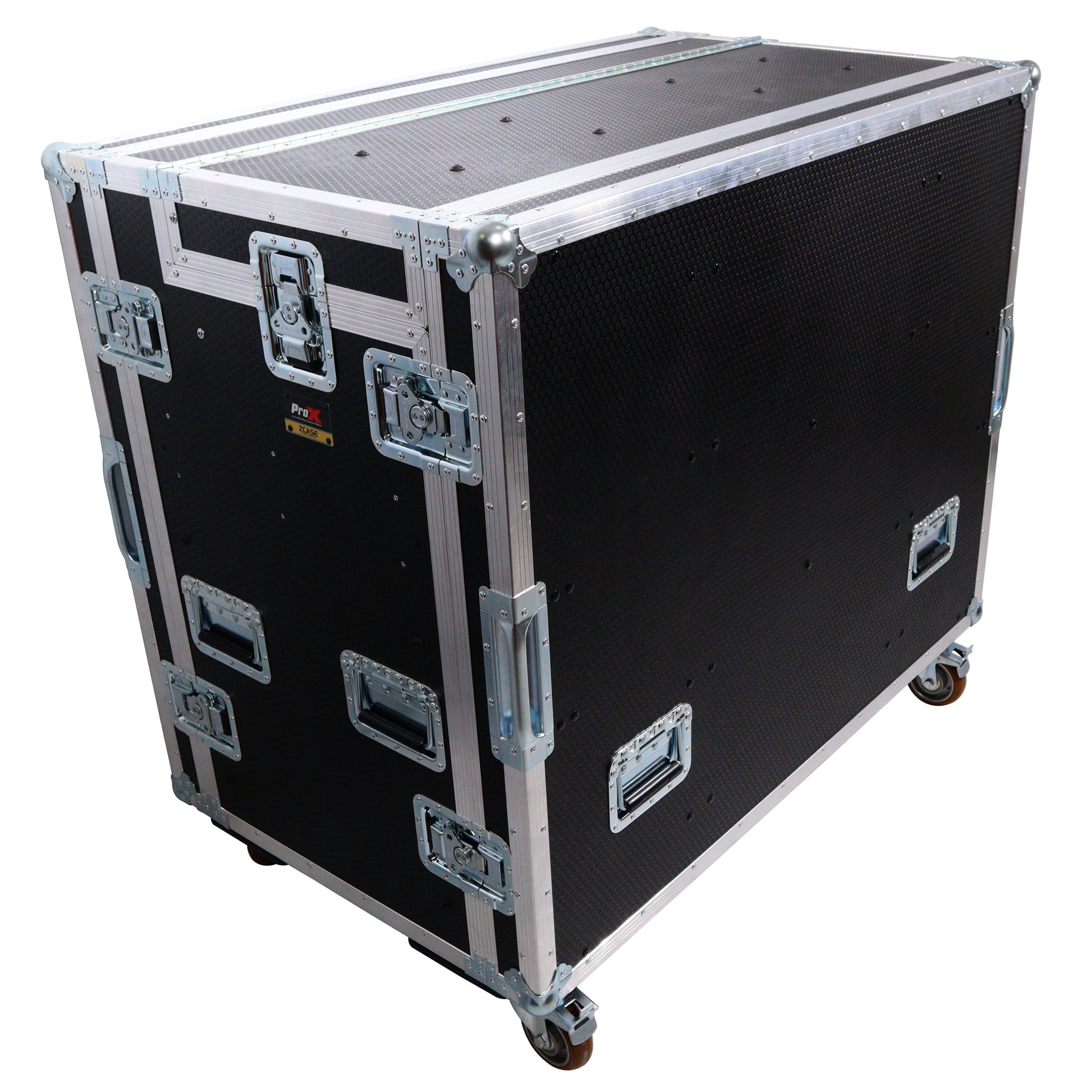 137388_ProX-Mobile-AV-Broadcasting-Workstation-Case-Portable-Rack-Desk-_-2x4U-Top-+-2x12U-Bottom-_-Silver_Black_ALT06sqr