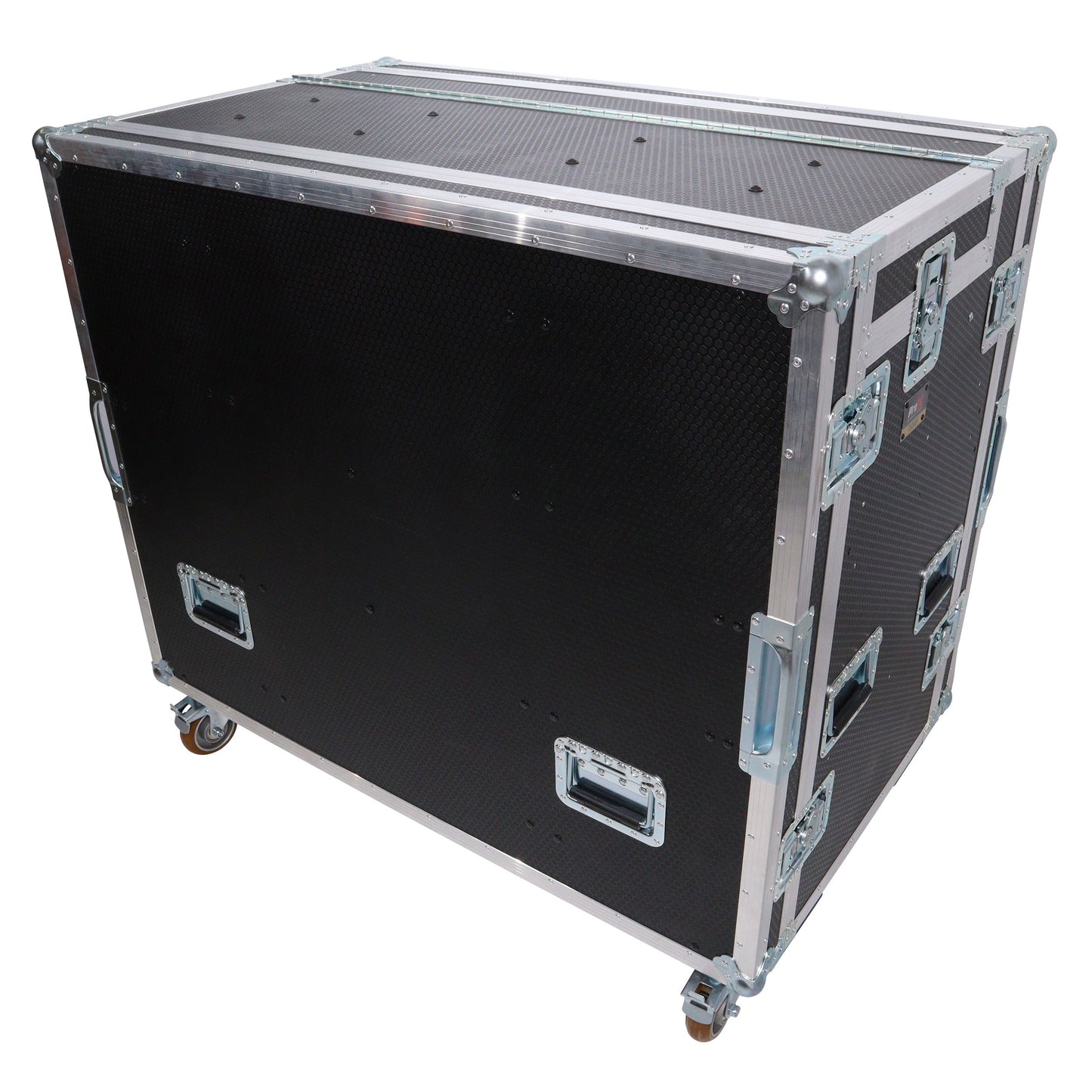 137388_ProX-Mobile-AV-Broadcasting-Workstation-Case-Portable-Rack-Desk-_-2x4U-Top-+-2x12U-Bottom-_-Silver_Black_ALT07sqr
