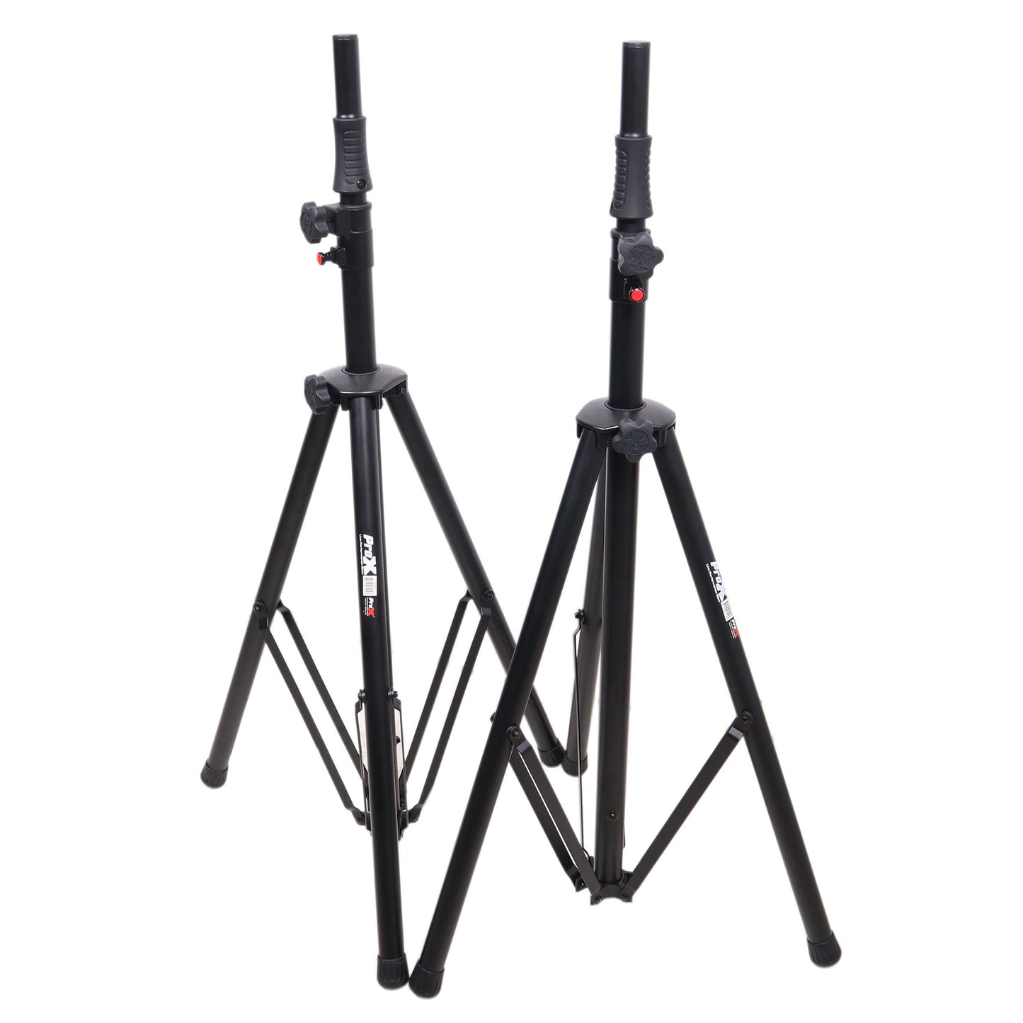 ProX Air-Powered Heavy Duty Speaker Tripod Stand | Set of 2 With Bag | 110 lb | 51"-76"