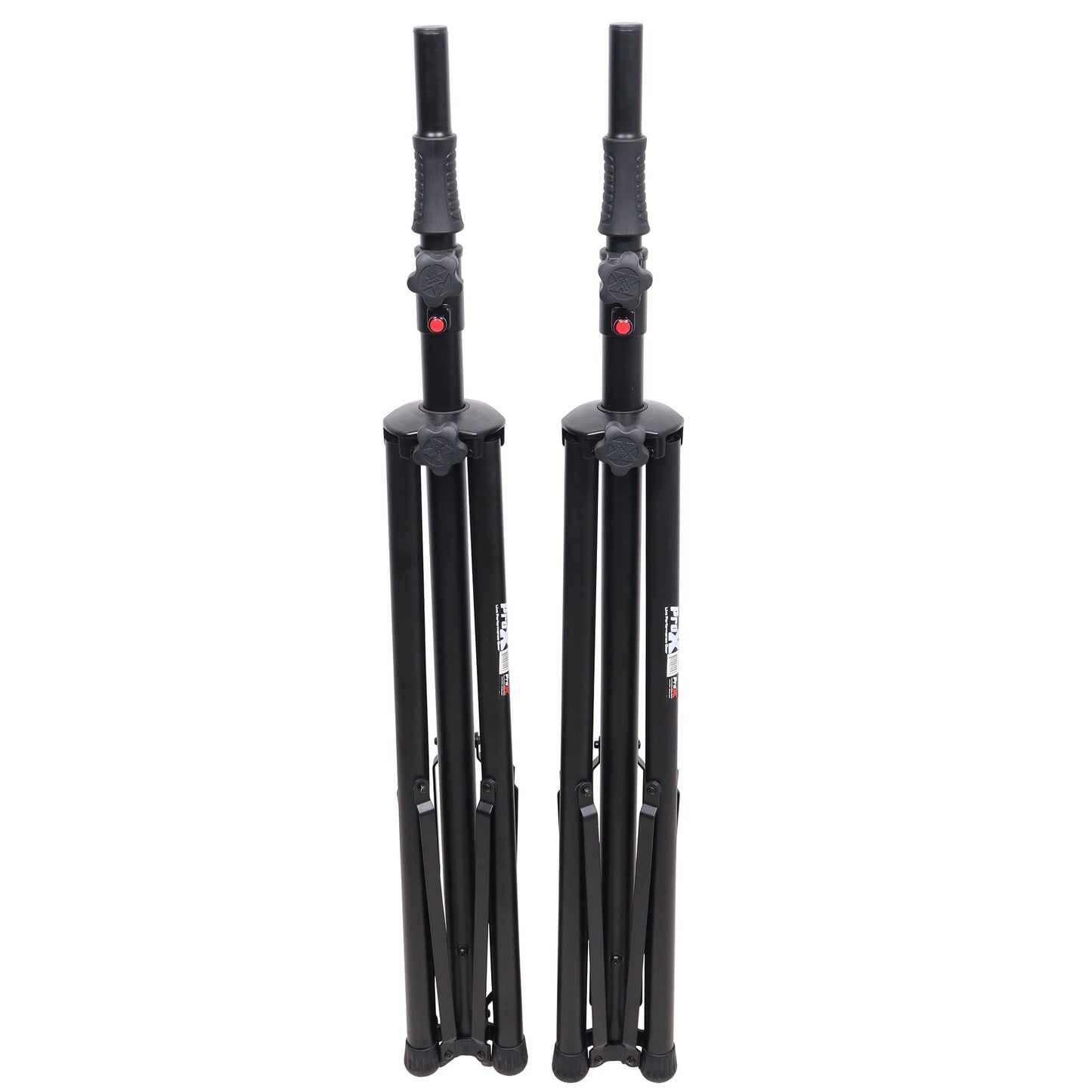 ProX Air-Powered Heavy Duty Speaker Tripod Stand | Set of 2 With Bag | 110 lb | 51"-76"
