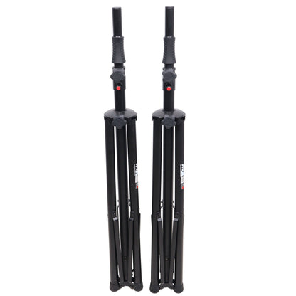ProX Air-Powered Heavy Duty Speaker Tripod Stand | Set of 2 With Bag | 110 lb | 51"-76"