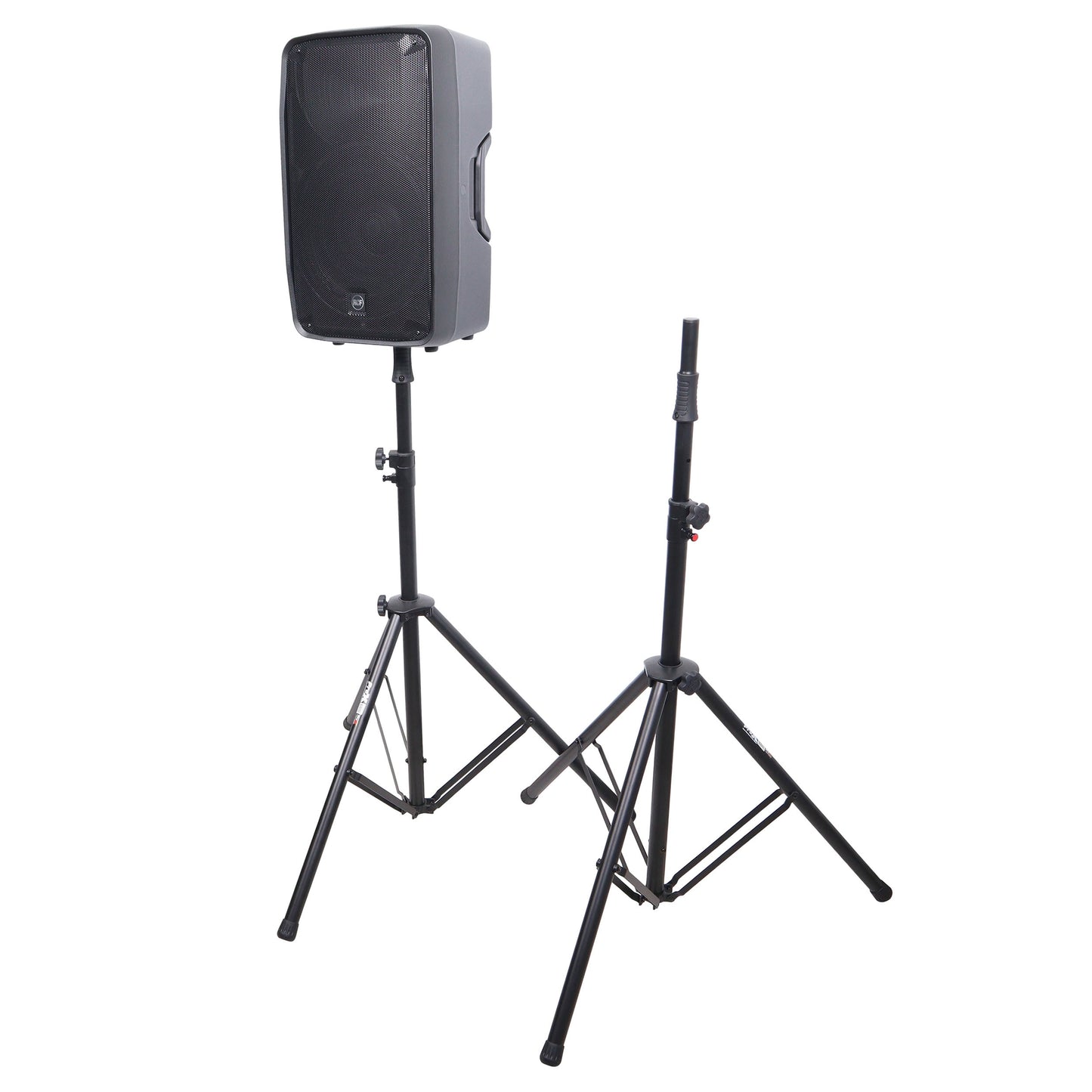 ProX Air-Powered Heavy Duty Speaker Tripod Stand | Set of 2 With Bag | 110 lb | 51"-76"