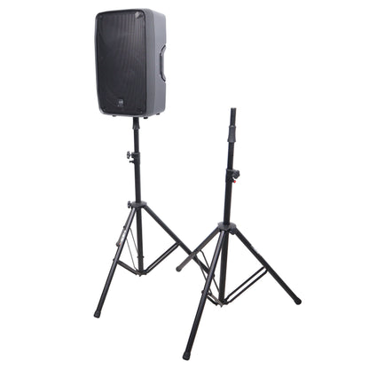 ProX Air-Powered Heavy Duty Speaker Tripod Stand | Set of 2 With Bag | 110 lb | 51"-76"