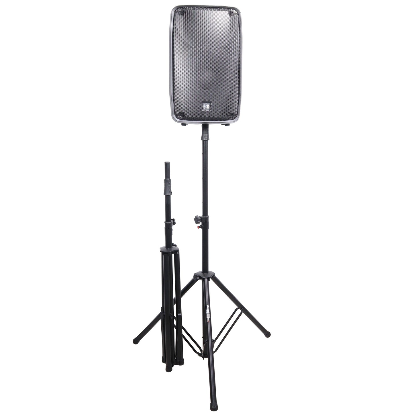 ProX Air-Powered Heavy Duty Speaker Tripod Stand | Set of 2 With Bag | 110 lb | 51"-76"
