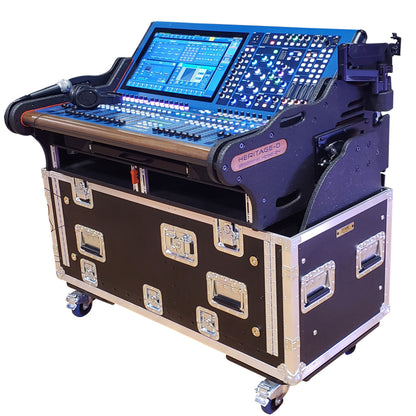 ProX Flip-Ready Hydraulic Console Case For Digital Audio Consoles | Midas Heritage D HD96-24 | Detachable