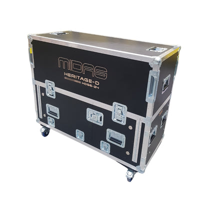 ProX Flip-Ready Hydraulic Console Case For Digital Audio Consoles | Midas Heritage D HD96-24 | Detachable