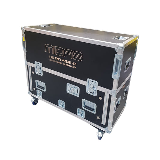 ProX Flip-Ready Hydraulic Console Case For Digital Audio Consoles | Midas Heritage D HD96-24 | Detachable