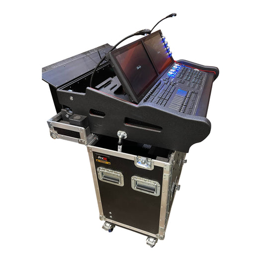 ProX Flip-Ready Hydraulic Console Case For Digital Audio Consoles | ChamSys MagicQ MQ500M | Fixed