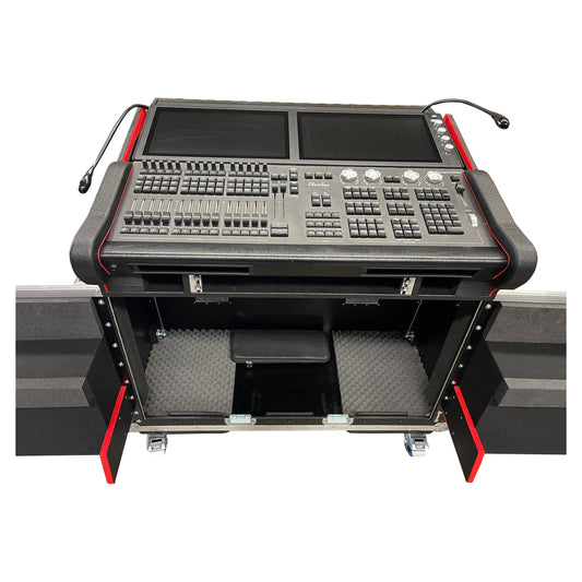 ProX Flip-Ready Hydraulic Console Case For Digital Audio Consoles | ChamSys MagicQ MQ500M | Fixed