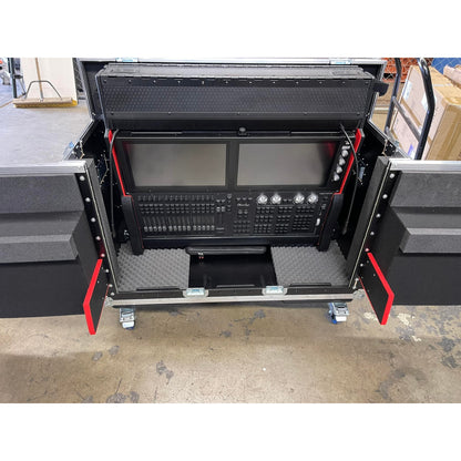ProX Flip-Ready Hydraulic Console Case For Digital Audio Consoles | ChamSys MagicQ MQ500M | Fixed