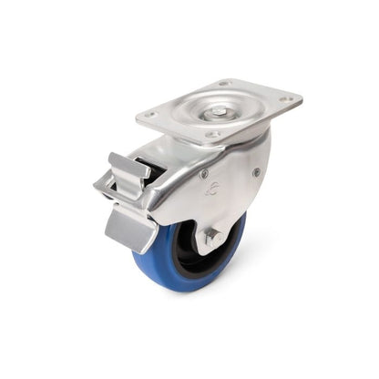 ProX XZF-W0985-AUTO Penn-Elcom Auto Braked Swivel 4" Caster Blue