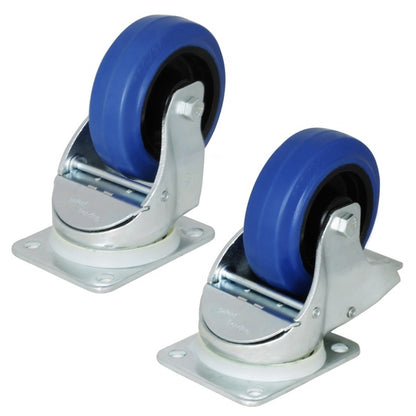ProX XZF-W0985-AUTO Penn-Elcom Auto Braked Swivel 4" Caster Blue