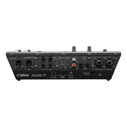 Yamaha AG08 8-Channel Live Streaming Mixer black back