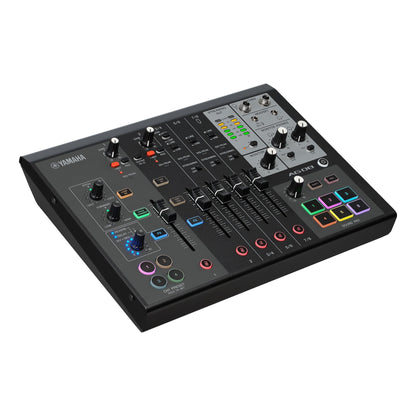 Yamaha AG08 8-Channel Live Streaming Mixer  black right