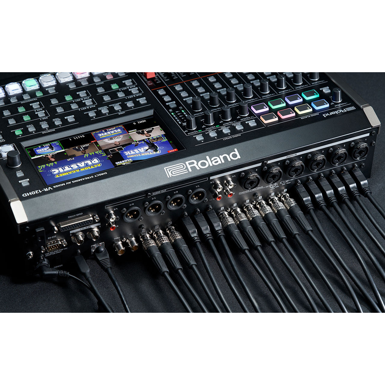 Roland VR-120HD Direct Streaming AV Mixer back detail