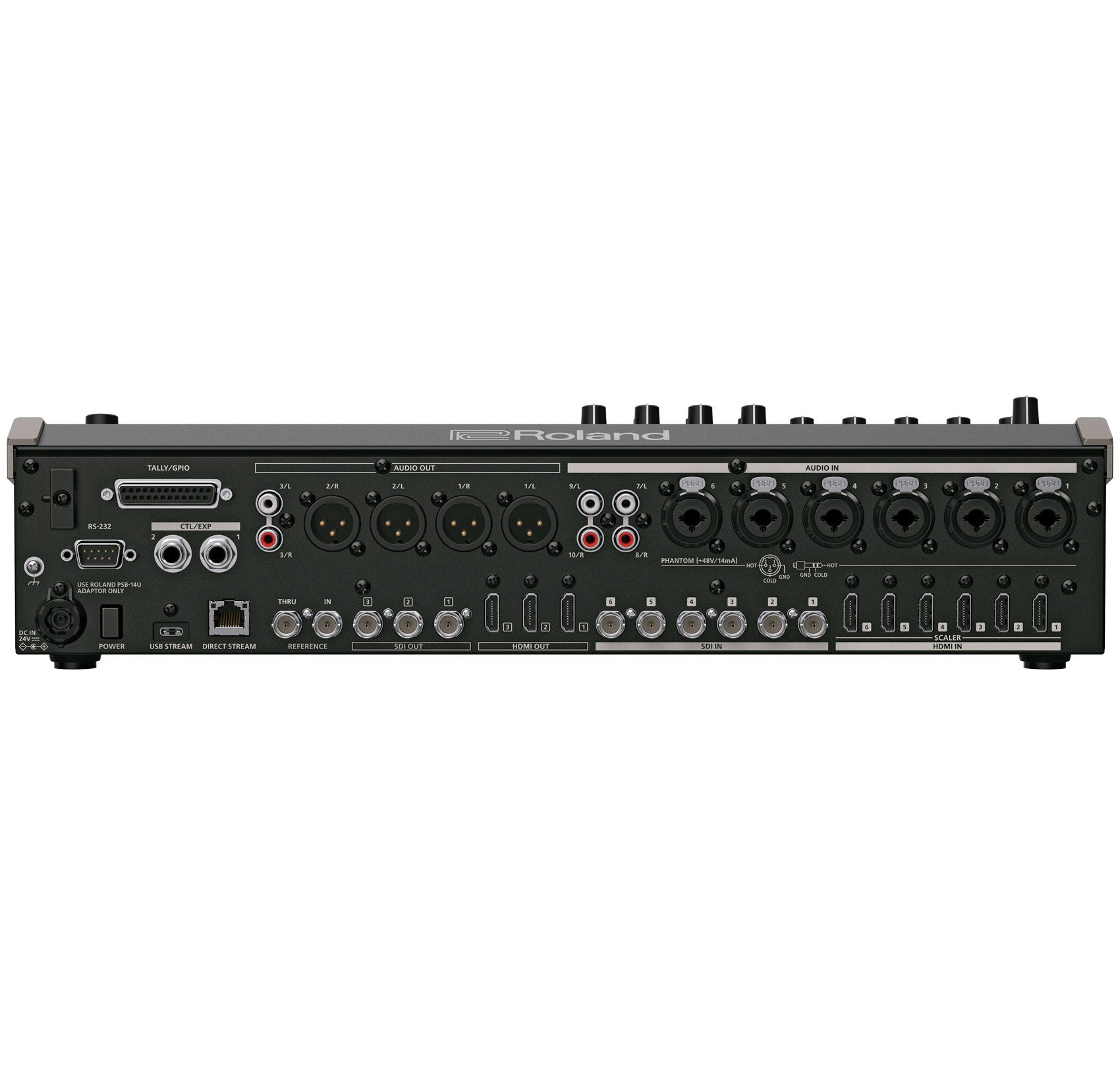 Roland VR-120HD Direct Streaming AV Mixer back