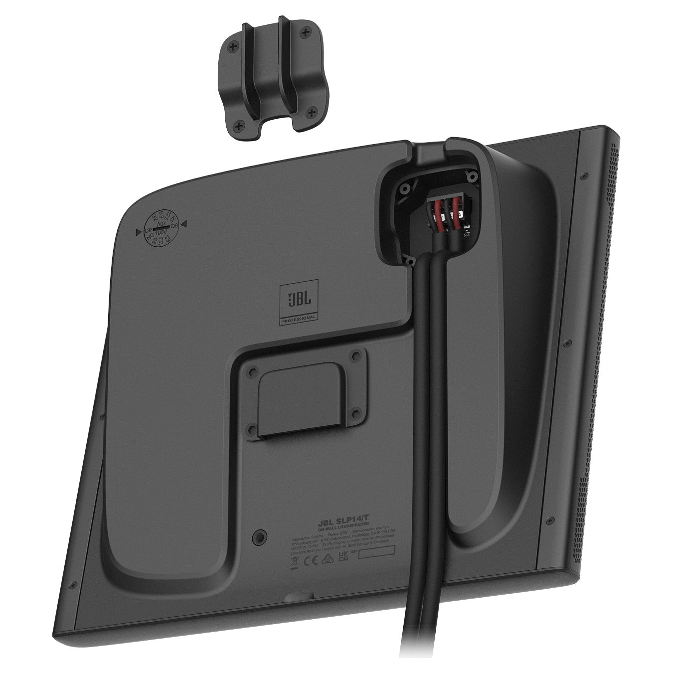 JBL SLP12/T 3-Inch Surface Mount Install Speaker back with components
