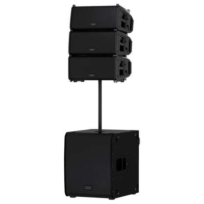 QSC LA108 8-Inch Powered Line Array Speaker mounted 2