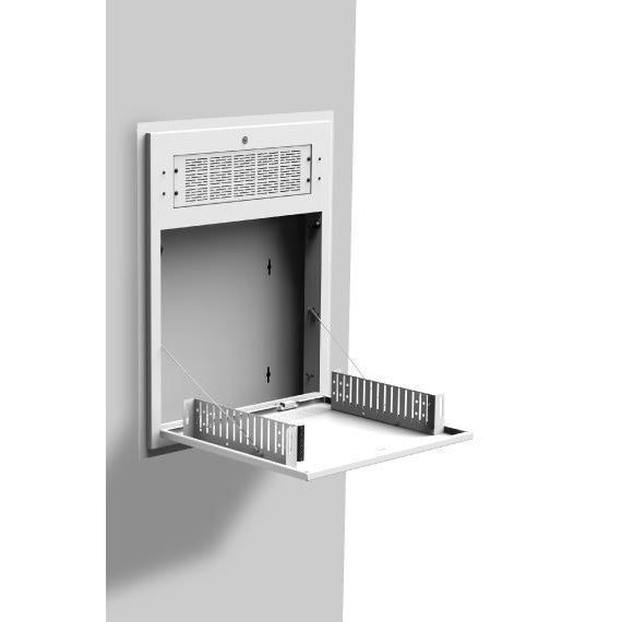 AtlasIED AWR Tilt Out Wall Cabinet 2RU Locking Tilt-Out For 19" Equipment | Full Rack