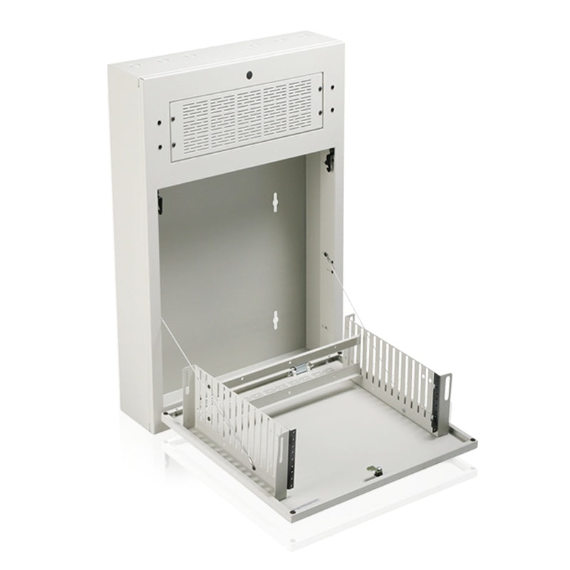 AtlasIED AWR Tilt Out Wall Cabinet 2RU Locking Tilt-Out For 19" Equipment | Full Rack