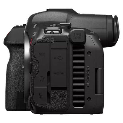 Canon EOS R5 C 8K Cinema Camera with 24-105 Lens right profile