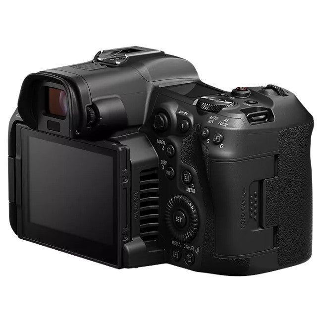 Canon EOS R5 C 8K Cinema Camera with 24-105 Lens back