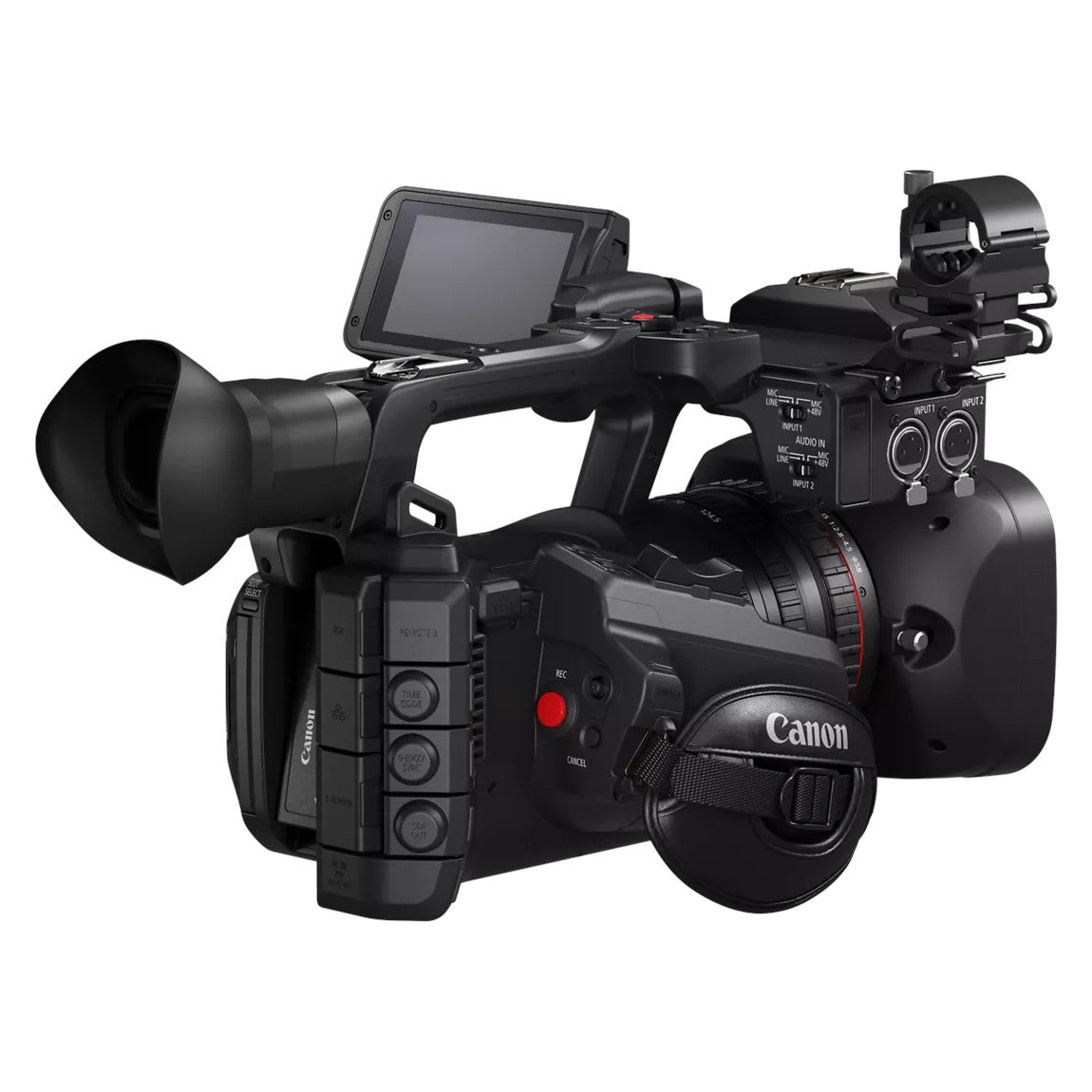 Canon XF605 Professional 4K UHD Camcorder left