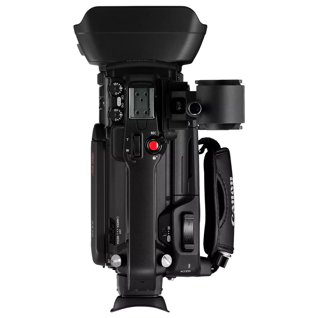 Canon XA70 Professional 4K UHD Camcorder top