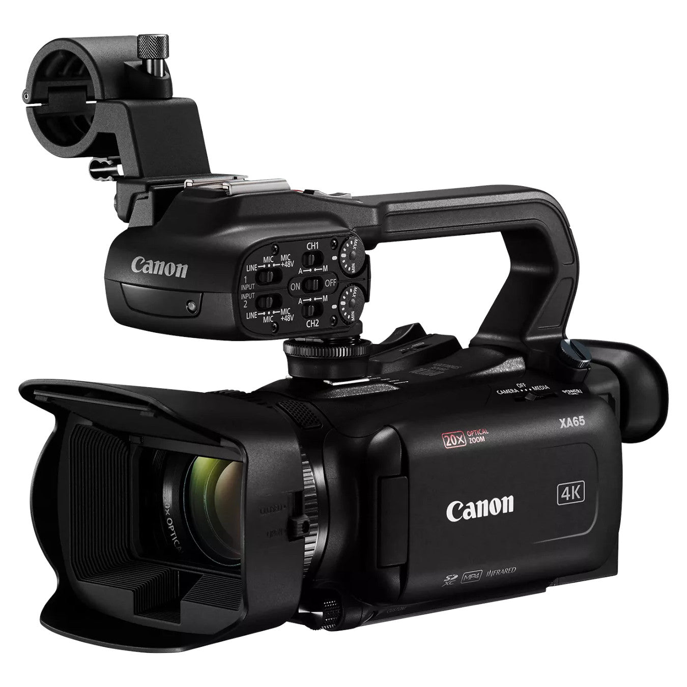 Canon XA65 Professional 4K UHD Camcorder left