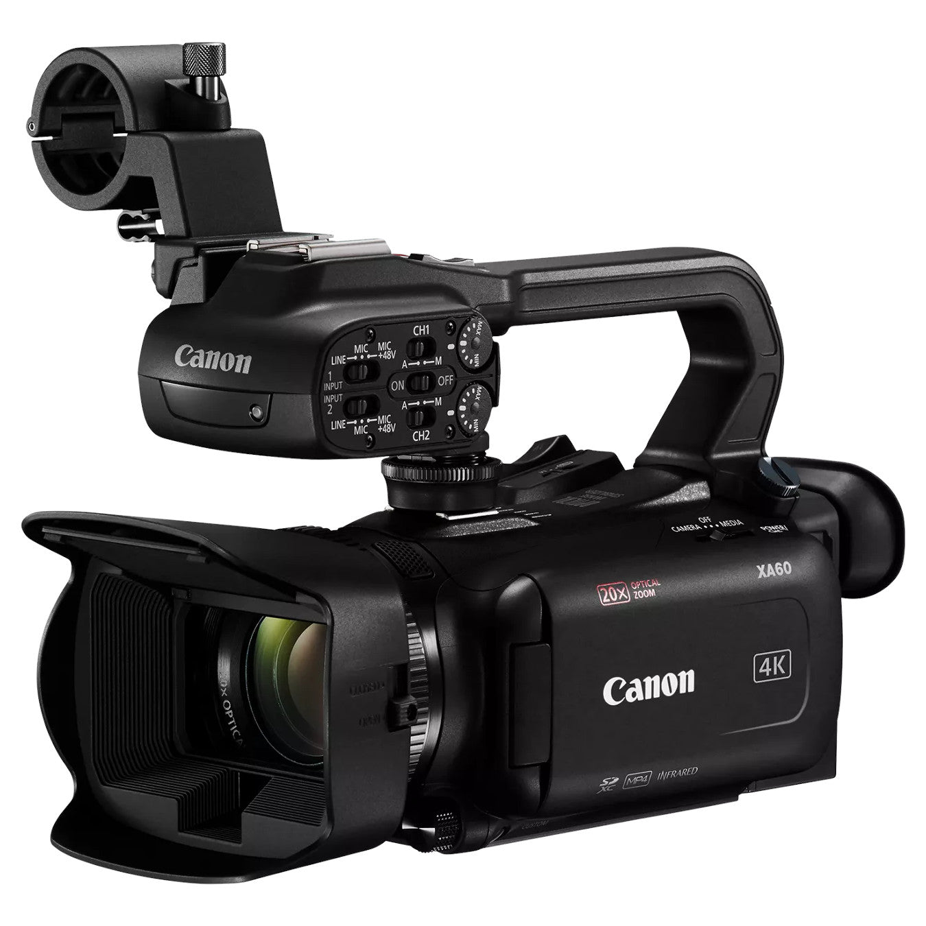 Canon XA60 Professional 4K UHD Camcorder left