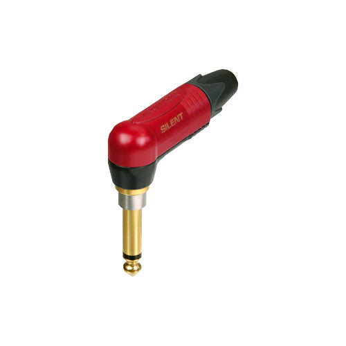 Neutrik NP2RX-AU-SILENT silentPLUG Right Angle 1/4-Inch Phone Plug
