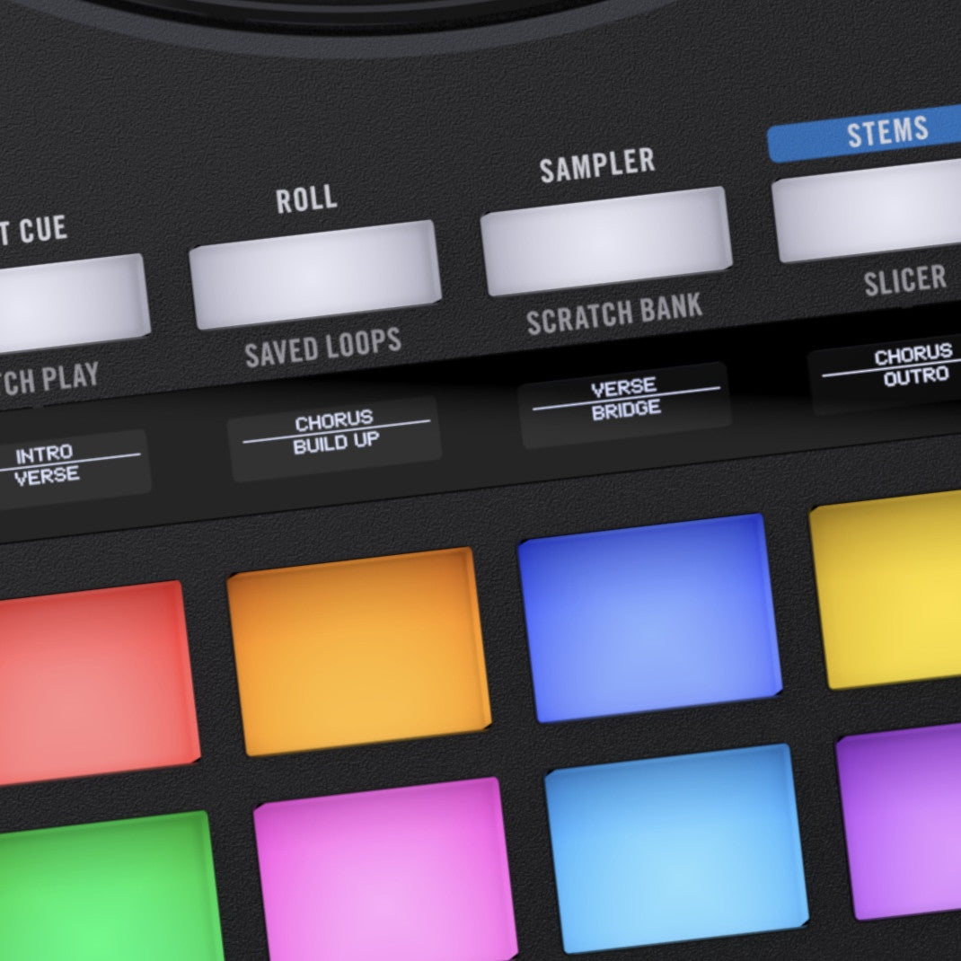 Rane FOUR 4-Channel Advanced STEMS DJ Controller lifestyle detail 1