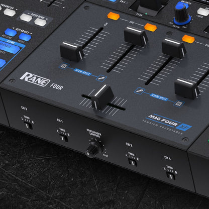 Rane FOUR 4-Channel Advanced STEMS DJ Controller lifestyle detail 3