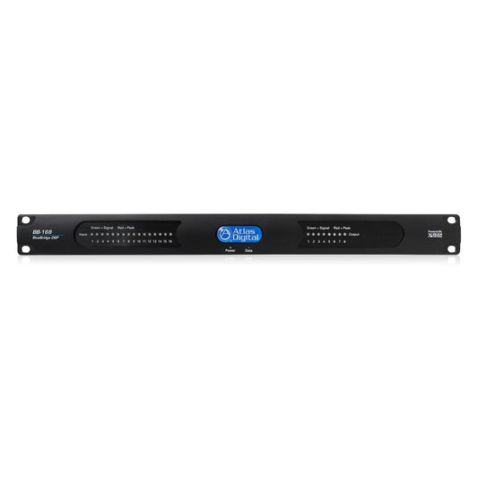 AtlasIED BB-168 BlueBridge Networkable DSP Device | 16 Input x 8 Output | Without Dante