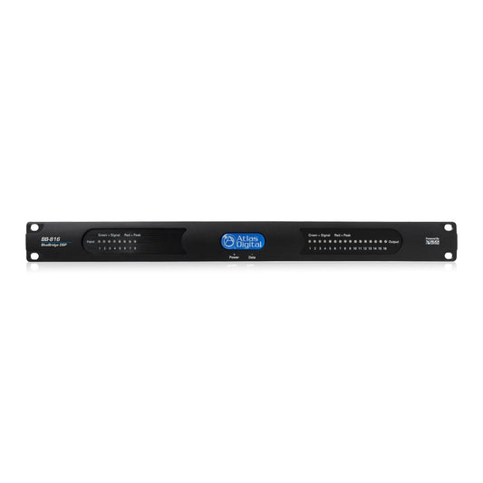 AtlasIED BB-816 BlueBridge Networkable DSP Device | 8 Input x 16 Output | Without Dante