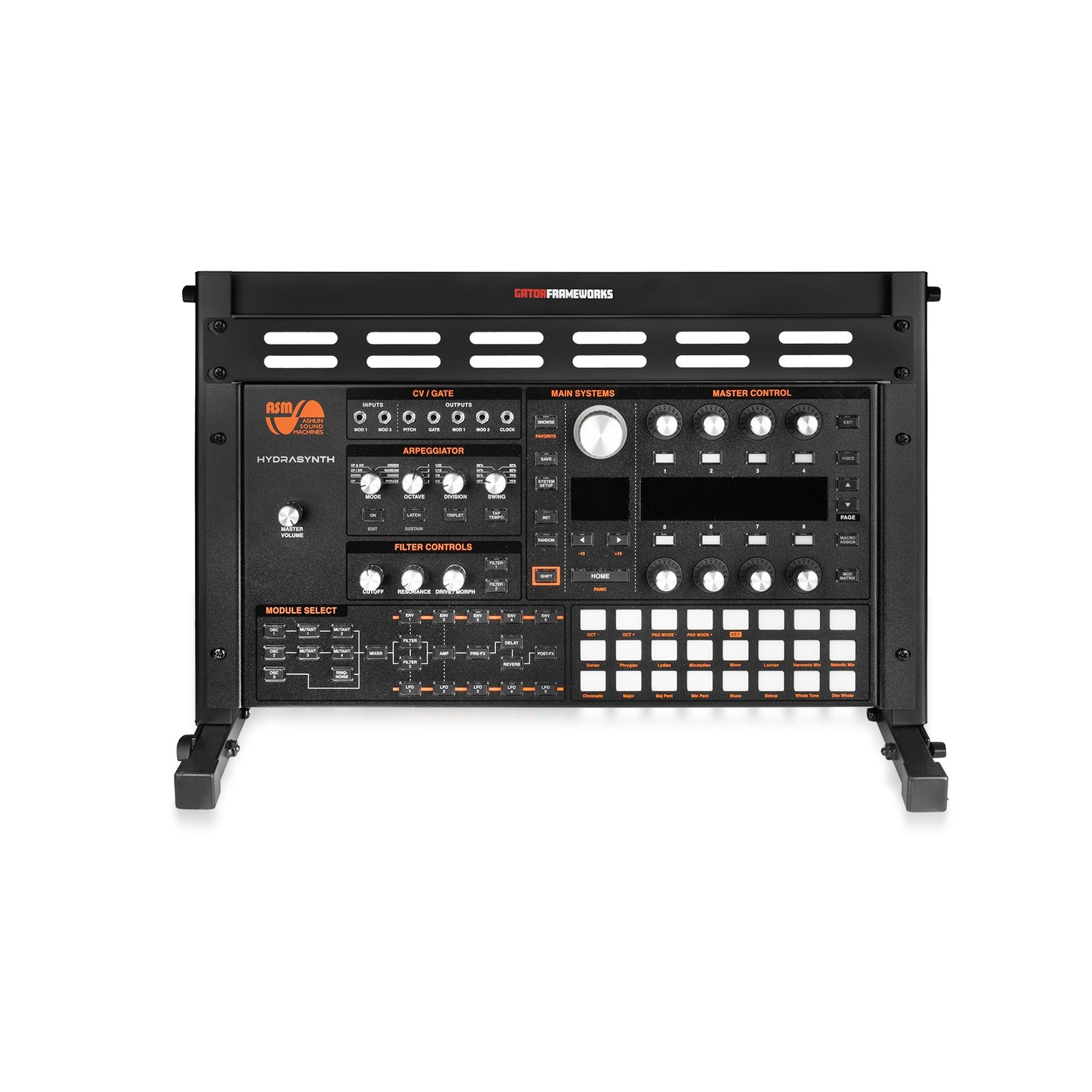 Gator GFW-DESKTOPRK-06U Frameworks Metal Desktop Rack | 6U