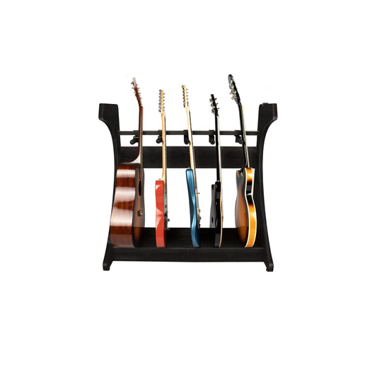 Gator GFW-ELITEGTR5RK-BLK Elite Five Electric/Acoustic Guitar Rack | Black