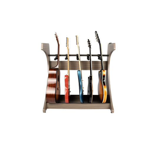 Gator GFW-ELITEGTR5RK-GRY Elite Five Electric/Acoustic Guitar Rack | Grey