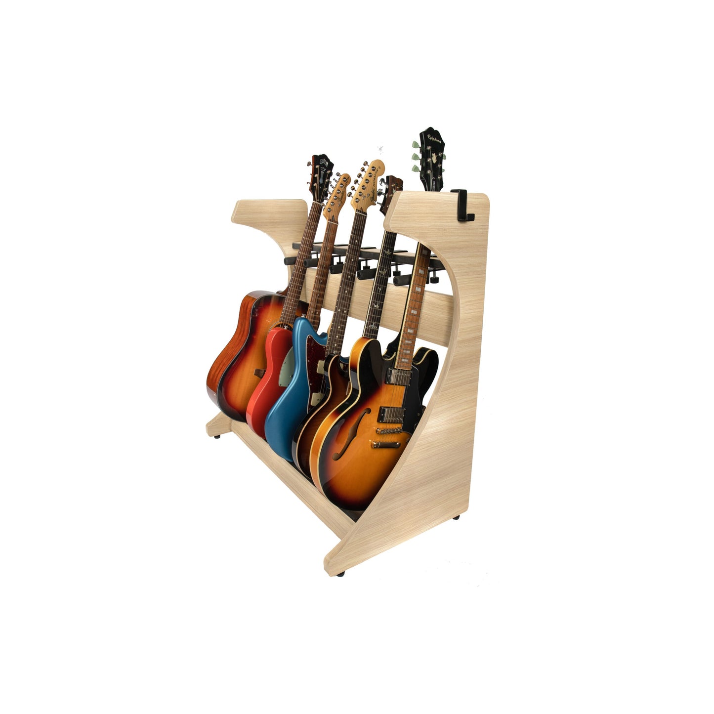 Gator GFW-ELITEGTR5RK-MPL Elite Five Electric/Acoustic Guitar Rack | Maple