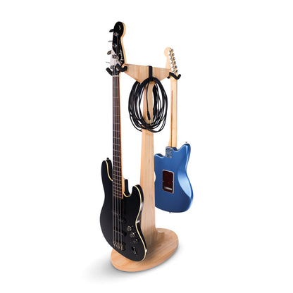 Gator GFW-ELITEGTRHNGSTD-2X-MPL Elite Dual Guitar Hanging Stand | Maple