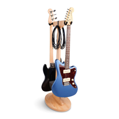 Gator GFW-ELITEGTRHNGSTD-2X-MPL Elite Dual Guitar Hanging Stand | Maple
